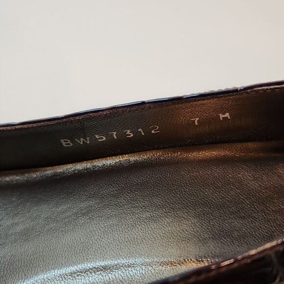 Stuart Weitzman Leather Pumps Platform Mini Heels Shoes Women's Size 7M EUC NICE - Picture 8 of 14